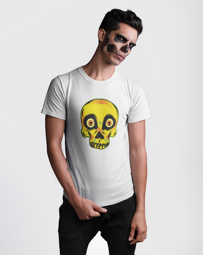 Yellow Skull - Basic Shirt Herren